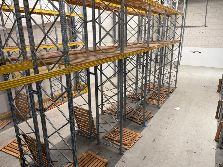 Vue de haut des racks